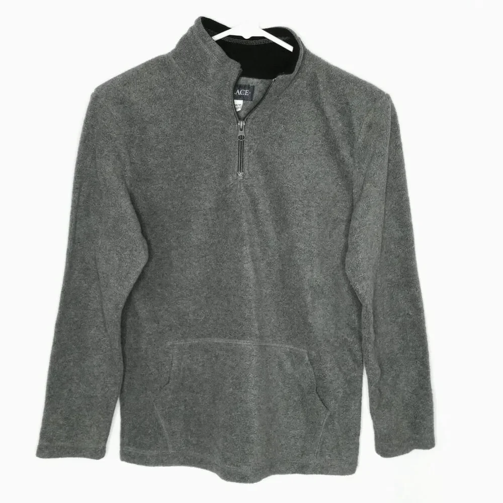 The Children's Place Quarter Zip Pullover Fleece Top Athletic Sweater Boys Large